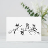 Vleermuis Heksen Kaart (Staand voorkant)