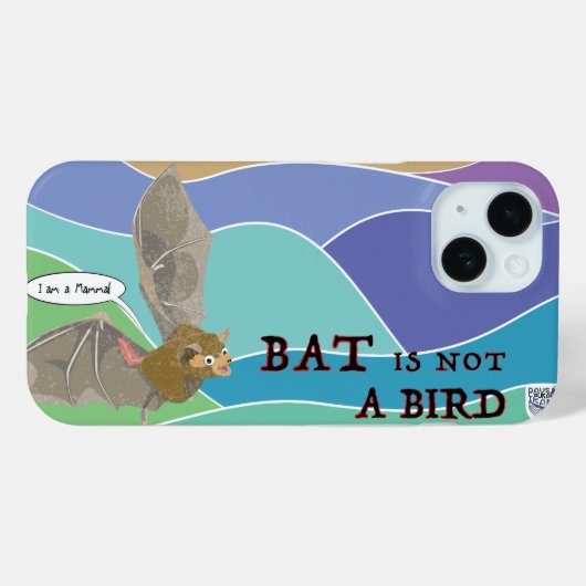 Vleermuis is geen vogel Case-Mate iPhone case (Achterkant (horizontaal))
