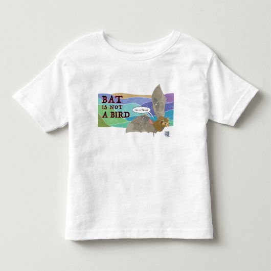 Vleermuis is geen vogel kinder shirts (Voorkant)