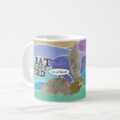 Vleermuis is geen vogel koffiemok (Voorkant links)