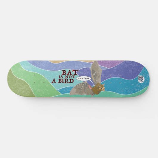 Vleermuis is geen vogel persoonlijk skateboard (Horizontaal)