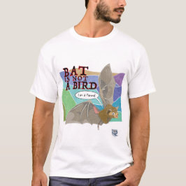 Vleermuis is geen vogel t-shirt