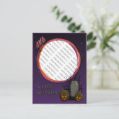Vleermuis, Jack o' Lanterns, Grafsteen, Foto Frame Briefkaart (Staand voorkant)