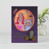 Vleermuis, Jack o' Lanterns, Grafsteen, Foto Frame Kaart (Staand voorkant)