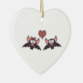 Vleermuis liefde keramisch ornament (Rechts)