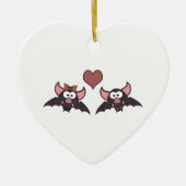 Vleermuis liefde keramisch ornament (Voorkant)