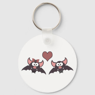 Vleermuis liefde sleutelhanger