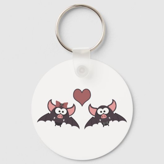 Vleermuis liefde sleutelhanger (Voorkant)
