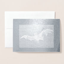  VLEERMUIS MET MAAN REAL FOLIE WENSKAART