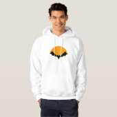 Vleermuis met zon ontwerp hoodie (Voorkant volledig)