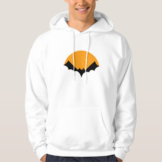 Vleermuis met zon ontwerp hoodie (Voorkant)