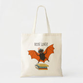 Vleermuis Oma Boek Liefhebber Tote Bag (Voorkant)