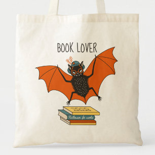 Vleermuis Oma Boek Liefhebber Tote Bag