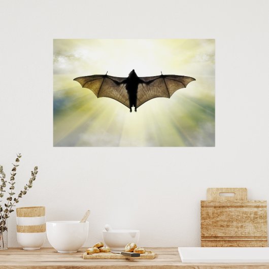 vleermuis poster (Keuken)