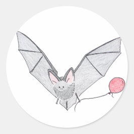 vleermuis ronde sticker