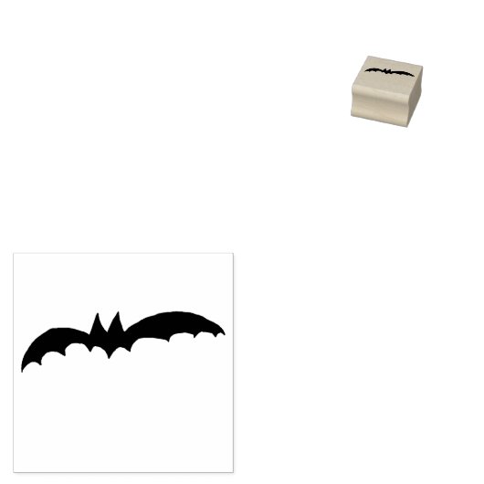 Vleermuis rubber stempel, halloween rubber stempel (Gestempeld)