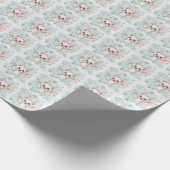 vleermuis Schattigee Baby pastel Waterverf Cadeaupapier (Hoek)