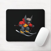 Vleermuis Skier  Muismat (Met muis)