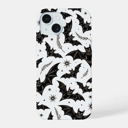 Vleermuis telefoonhoesje iPhone 15 case (Achterkant)