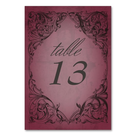  vleermuis tot de dood Bourgondische bruiloft Kaart (Achterkant)