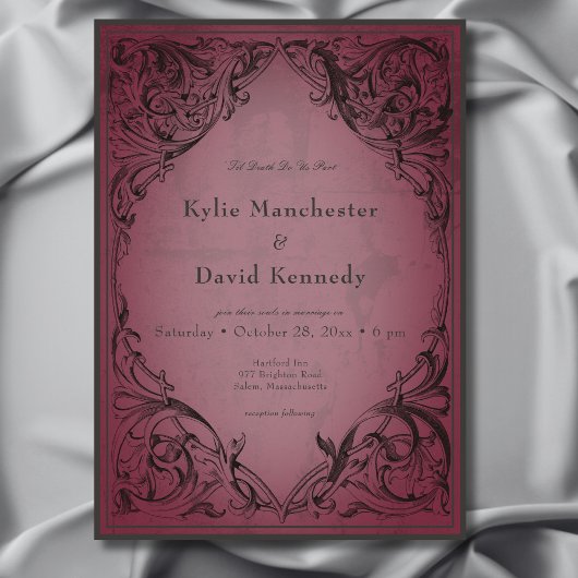  vleermuis tot de dood Bourgondische bruiloft Kaart