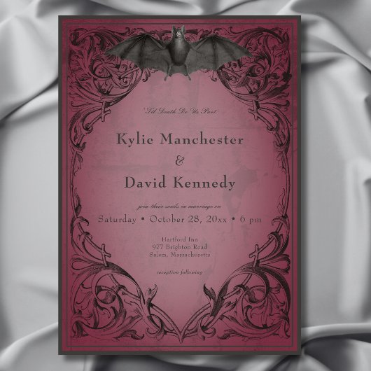 vleermuis tot de dood Bourgondische bruiloft Kaart