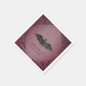  vleermuis tot de dood Bourgondische bruiloft Servet (Hoek)