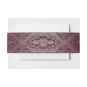 vleermuis tot de dood Bourgondische bruiloft Uitnodigingen Wikkel (Voorkant Voorbeeld)