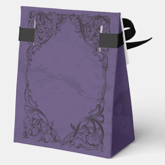  vleermuis tot de dood Paarse bruiloft Bedankdoosjes (Achterkant)