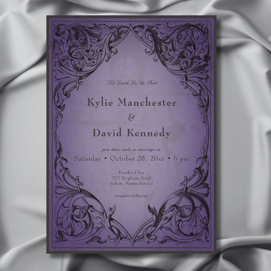  vleermuis tot de dood Paarse bruiloft Kaart