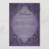  vleermuis tot de dood Paarse bruiloft Programmakaart (Voorkant)