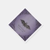  vleermuis tot de dood Paarse bruiloft Servet (Hoek)