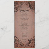 vleermuis tot de dood roest bruiloft menu (Voorkant)