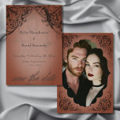 vleermuis tot de dood roest bruiloft save the date