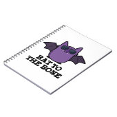 Vleermuis tot op het bot grappige dierenwoordspeli notitieboek (Linkerzijde)