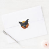 Vleermuis Vierkante Sticker (Envelop)