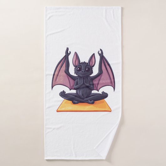 Vleermuis Yoga Flow Badhanddoek (Badhanddoek)