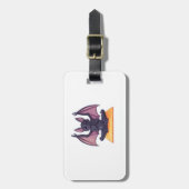Vleermuis Yoga Flow Bagagelabel (Voorkant verticaal)