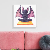 Vleermuis Yoga Flow Canvas Afdruk (Insitu (Woonkamer))