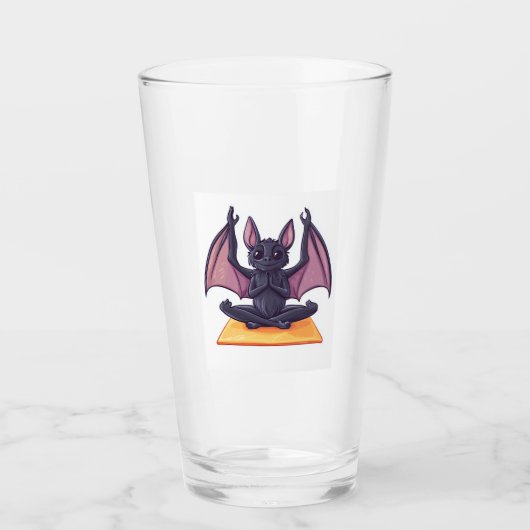 Vleermuis Yoga Flow Glas (Voorkant)