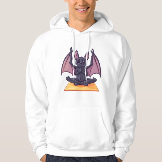 Vleermuis Yoga Flow Hoodie (Voorkant)