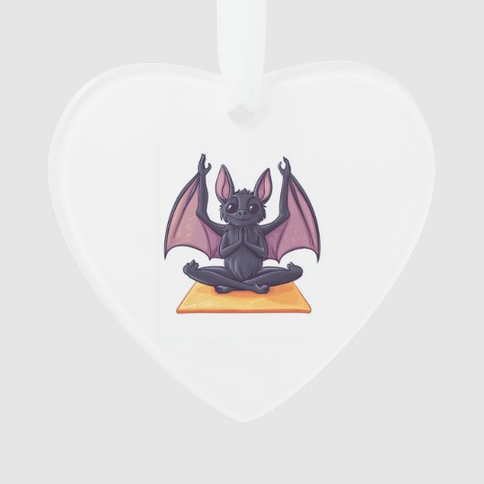 Vleermuis Yoga Flow Ornament (voorkant)
