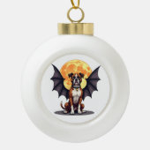 vleermuisboxer keramische bal ornament (Voorkant)