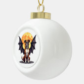 vleermuisboxer keramische bal ornament (Rechts)