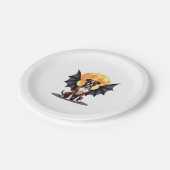 vleermuisboxer papieren bordje (Gekanteld)