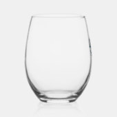 Vleermuisgevleugelde kat enge Halloween volle maan Wijnglas Zonder Voet (Rechts)