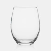 Vleermuisgevleugelde kat enge Halloween volle maan Wijnglas Zonder Voet (Links)