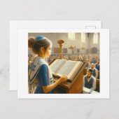 vleermuismitswa viering, briefkaart (Voorkant / Achterkant)