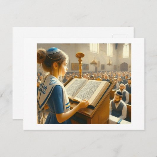 vleermuismitswa viering, briefkaart (Voorkant / Achterkant)