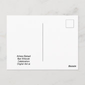 vleermuismitswa viering, briefkaart (Achterkant)